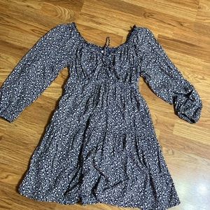 Old Navy Floral Poet Swing Dress